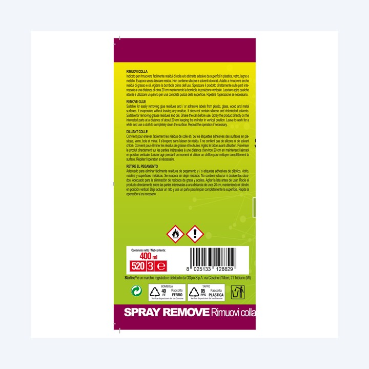 Rimuovi colla spray 400 ml Starline | Ecotempo