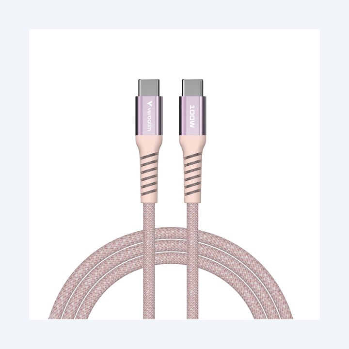 Verbatim Cavo USB-C to USB-C 100W- Rosa 31857 120cm | Ecotempo