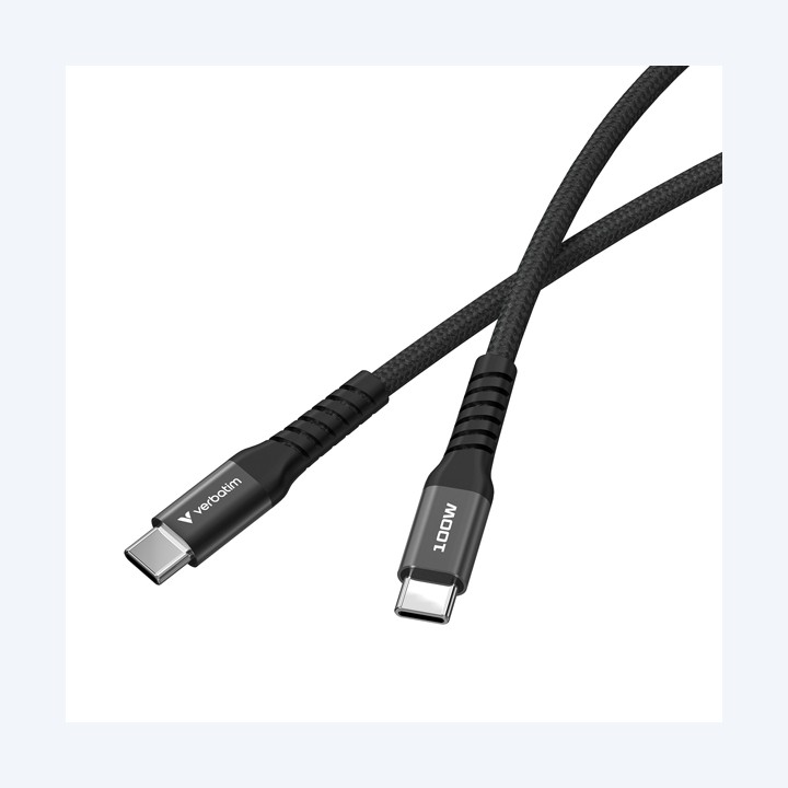 Verbatim Cavo USB-C to USB-C 100W Nero 31863 120cm | Ecotempo