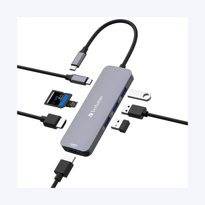 Verbatim USB-C Pro Multiport Hub 8 Port 32151 | Ecotempo