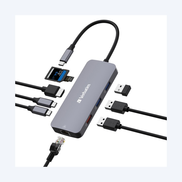 Verbatim USB-C Pro Multiport Hub 9 Port 32152 | Ecotempo