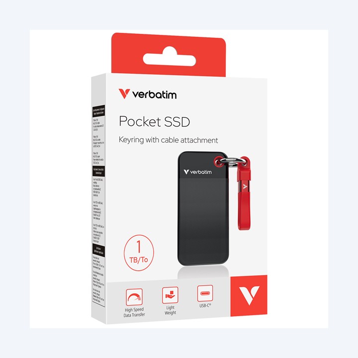 SSD Portatile Pocket USB 3.2 GEN 2 1 TB — VERB32192 | Ecotempo
