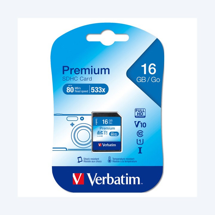 Verbatim Scheda SDHC Classe 10 43962 16GB | Ecotempo
