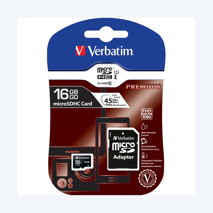 Verbatim Micro SDHC Classe 10 fino a — VERB44082 | Ecotempo