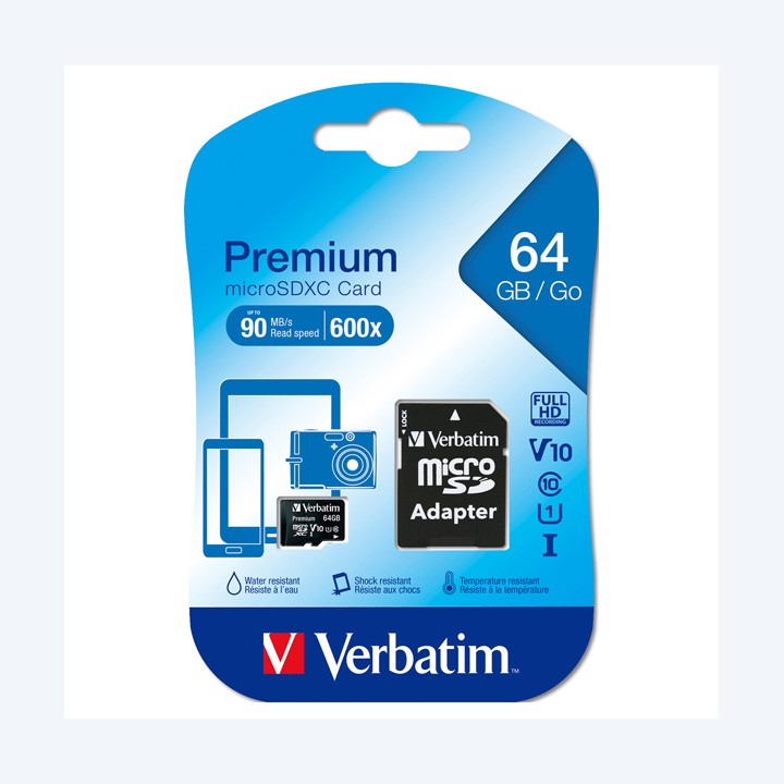 Verbatim Micro SDXC Classe 10 fino a — VERB44084 | Ecotempo