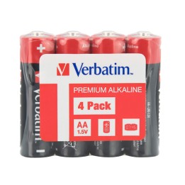 Pila stilo AA 1,5V alcaline 49501 Verbatim conf 4 pezzi | Ecotempo