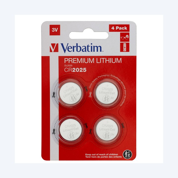 Micropile CR2025 3V a pastiglia litio — VERB49532 | Ecotempo