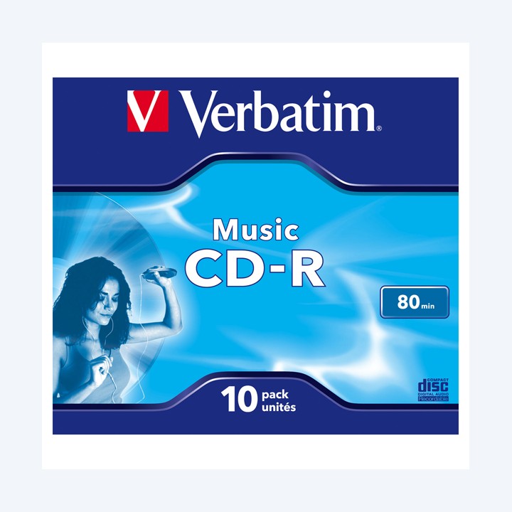 Verbatim Scatola 10 CD-R Music Live It! — VERBCDRA80STK | Ecotempo