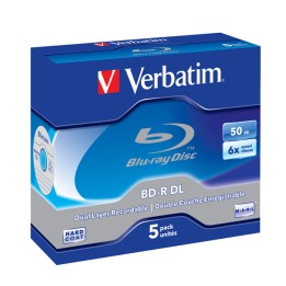 Verbatim Scatola 5 DVD Blu Ray BD-R SL — VERBDVDBD-R50C | Ecotempo