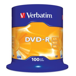 Verbatim Scatola 100 DVD-R serigrafato 43549 4,7GB | Ecotempo