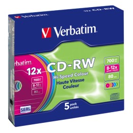 Verbatim Scatola 5 CD-RW DataLife Plus — VERCDRW7008X | Ecotempo