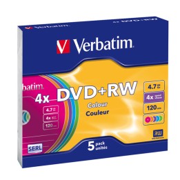 Verbatim Scatola 5 DVD+RW colore 43297 4,7GB | Ecotempo