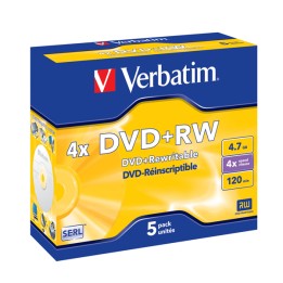 Verbatim Scatola 5 DVD+RW Jewel Case — VERDVDRW474XK | Ecotempo