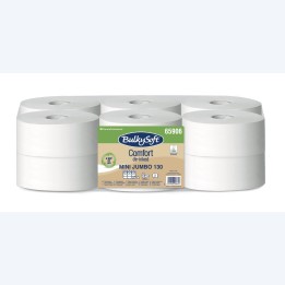 Carta igienica Comfort Mini Jumbo - 2 veli - 130 m - BulkySoft - conf. 12 rotoli