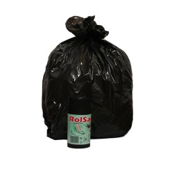 Sacchi immondizia neri - 50x60 cm - 27 litri - polietilene rigenerato - conf. 20 pz
